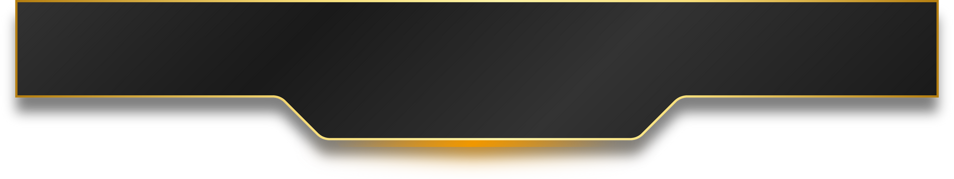 dark gold rectangle neon banner
